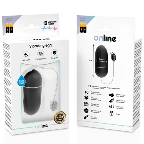 Schwarzes Wasserdichtes Vibrationsei – Online