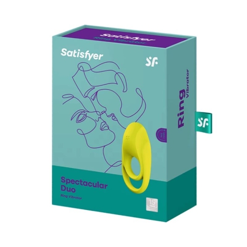 Spectacular Duo Ring Vibrator Gelb | Satisfyer