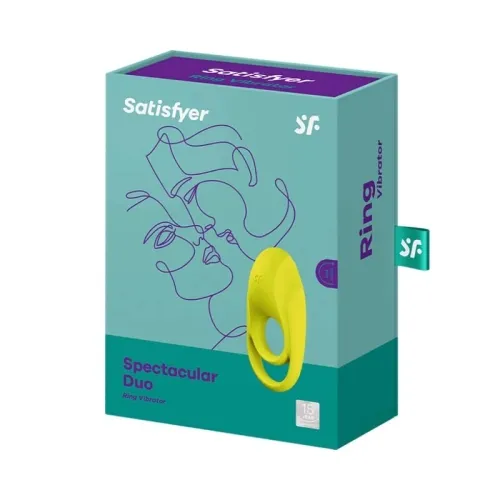 Spectacular Duo Ring Vibrator Gelb – Satisfyer