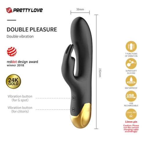 Black & Gold Luxury Vibrator Kit | Pretty Love