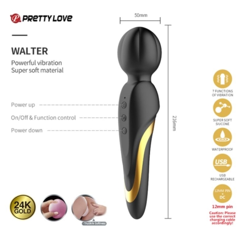 Black & Gold Luxury Vibrator Kit | Pretty Love