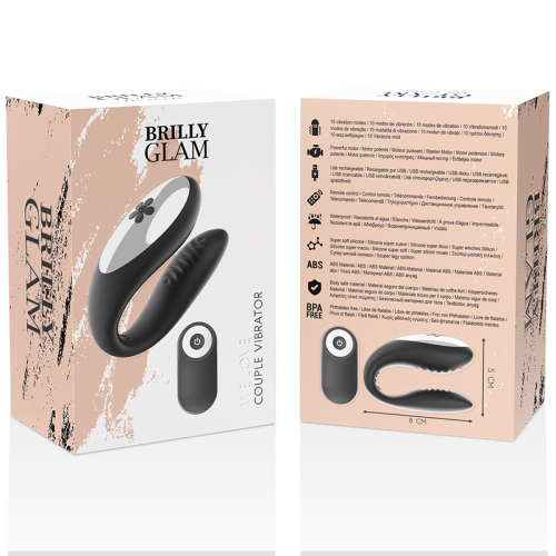 We Love Paarvibrator Schwarz | Brilly Glam