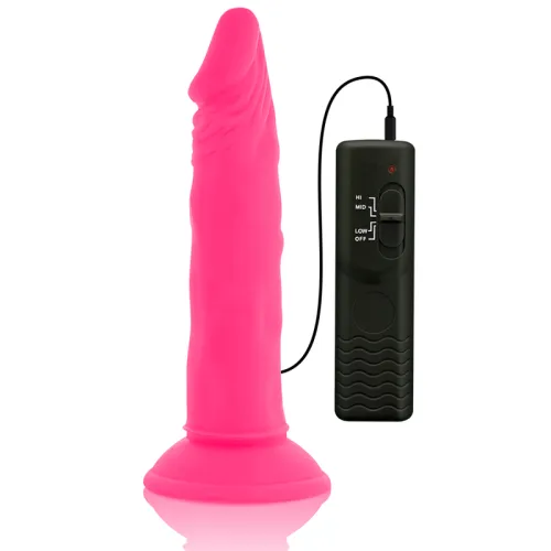 Flexibler Dildo Mit Vibration 23cm Rosa – Diversia