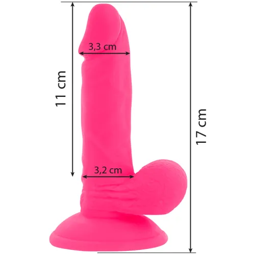 Flexibler Vibrierender Dildo 17cm Rosa – Diversia