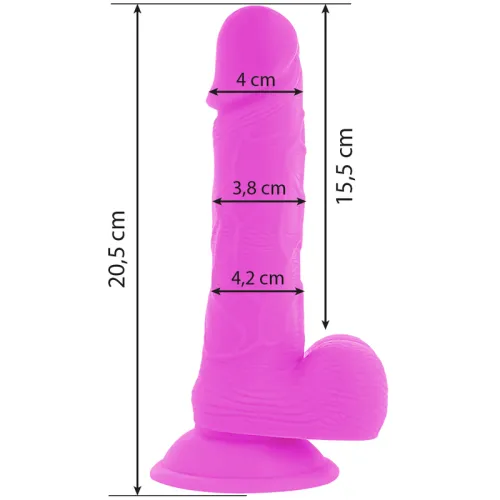 Flexibler Vibrierender Dildo 20,5cm Lila – Diversia