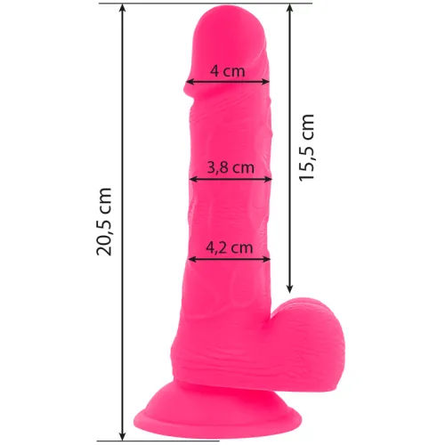Flexibler Vibrierender Dildo 20,5cm Rosa – Diversia