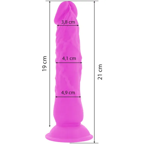 Flexibler Vibrierender Dildo 21cm Lila – Diversia