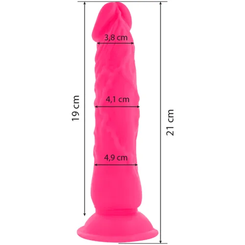 Flexibler Vibrierender Dildo 21cm Rosa – Diversia