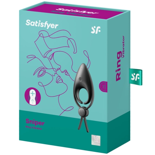 Sniper Ring Vibrator Schwarz | Satisfyer