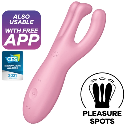 Threesome 4 Vibrator App Pink | Satisfyer