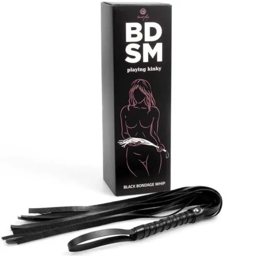 Schwarze Bondage Peitsche – Bdsm Kollektion