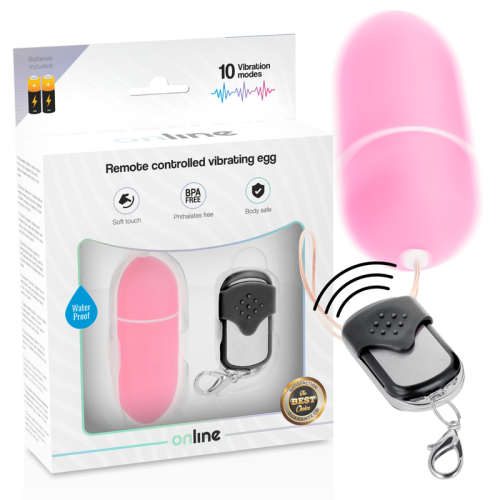 Vibrationsei Mit Fernbedienung L Rosa | Online