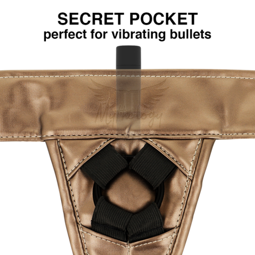 Mythology Fantasy Geschirr - Bronze S/M front nah