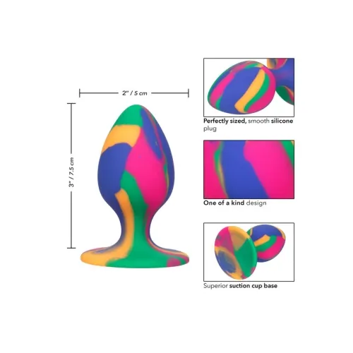 Cheeky Medium Tie Dye Analplug – Calex
