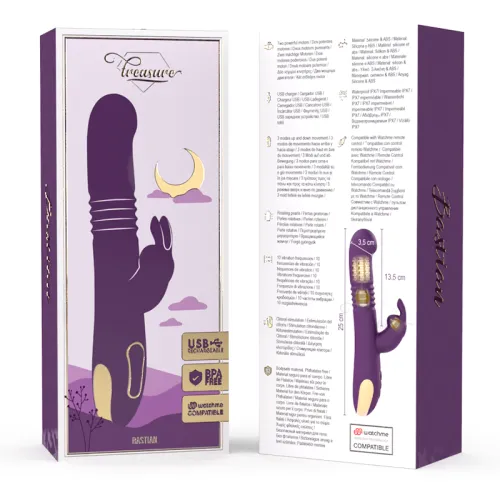 Bastian Rabbit Vibrator Up & Down Compatible with Watchme | Treasure