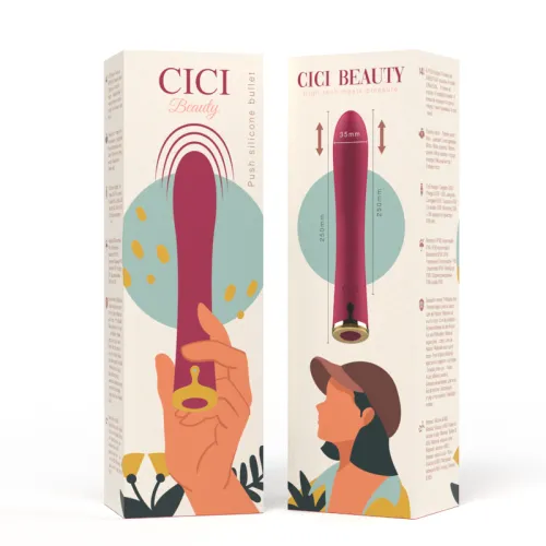 Premium Silicone Push Bullet Vibrator | Cici Beauty