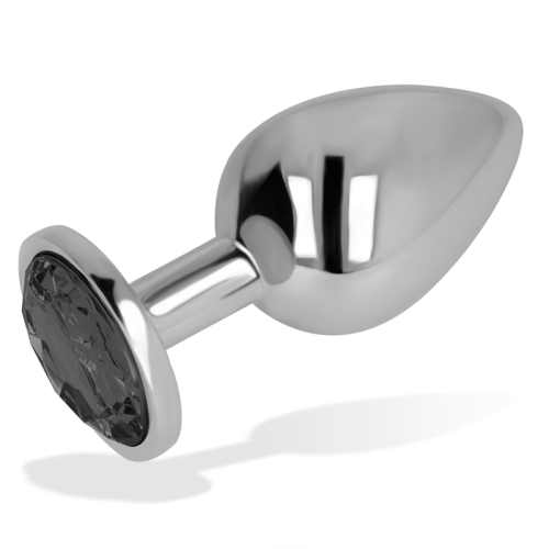 Analplug Mit Schwarzem Kristall 8cm | Ohmama
