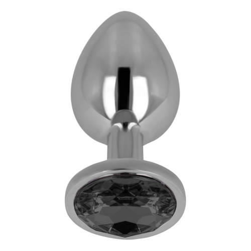 Analplug Mit Schwarzem Kristall 8cm | Ohmama