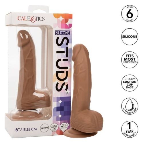 Silickone Studs 6 15,24cm Braun | Calex