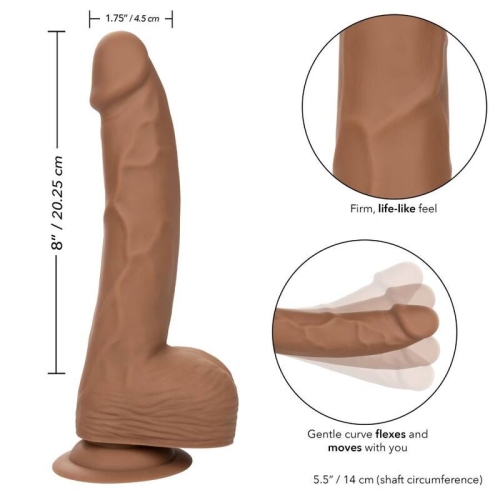 Silikon Studs 20,32cm Braun | Calex