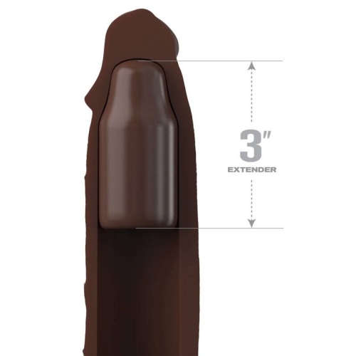 Pipedreams Verlängerung Mit Riemen 17,78cm Braun | Fantasy X Tensions