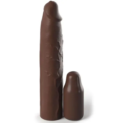 Pipedreams S/Leeve 22,86cm + 7,62cm Plug Brown – Fantasy X Tensions