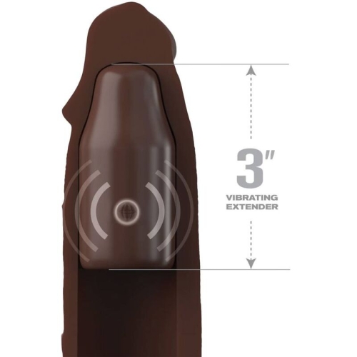 Pipedreams Hülse 22,86cm + 7,62cm Stecker Remote Braun | Fantasy X Tensions