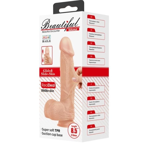 Bahamut Realistischer Und Flexibler Dildo 21,8cm Fleischfarben | Baile