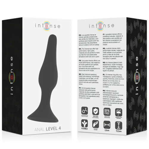 Anal Level 4 15.5cm Schwarz – Intense