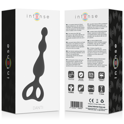 Danti Anal Schwarz | Intense verpackung front und back