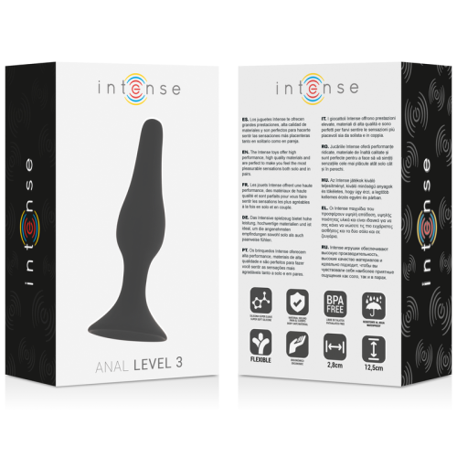 Anal Level 3 12,5cm Schwarz | Intense