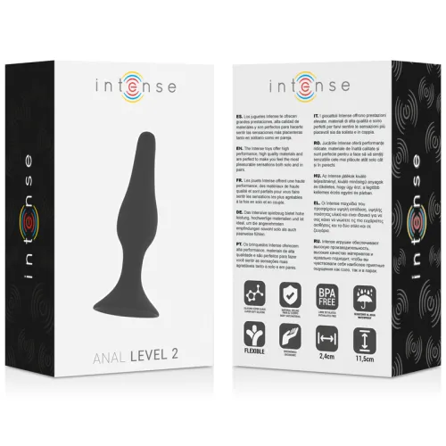 Analplug Level 2 11.5cm Schwarz – Intense