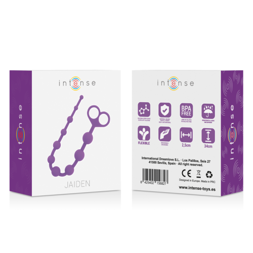 Jaiden Anal Beads Purple | Intense