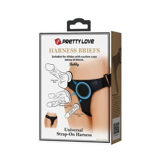 Universal Harness Brief Schwarz – Pretty Love