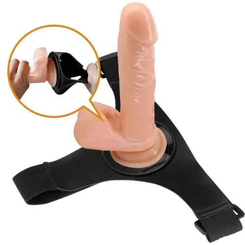 Universal Harness Mit Dildo Tom 20cm Natur – Pretty Love