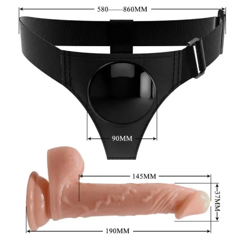 Universal Harness Mit Dildo Kevin 19cm Natur – Pretty Love