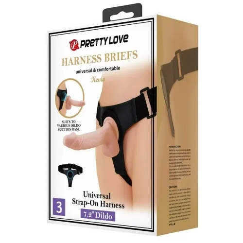 Universal Harness Mit Dildo Kevin 19cm Natur – Pretty Love