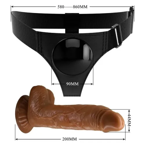 Universal Harness Mit Dildo Micheal 20cm Schwarz – Pretty Love