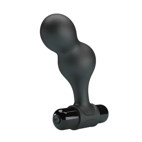 Vibrierender Analplug Aus Silikon Schwarz – Mr Play
