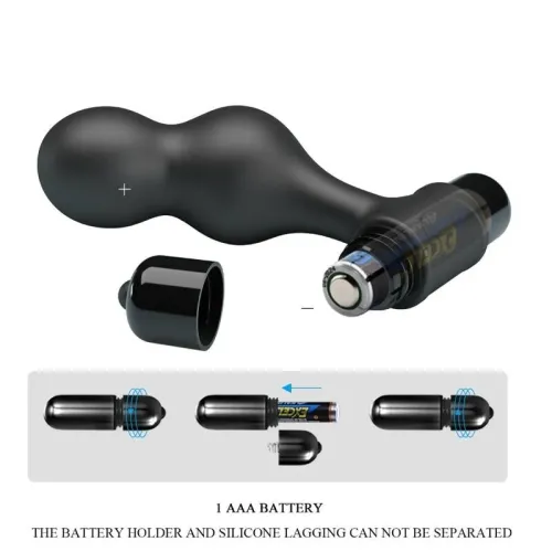 Vibrierender Analplug Aus Silikon Schwarz – Mr Play