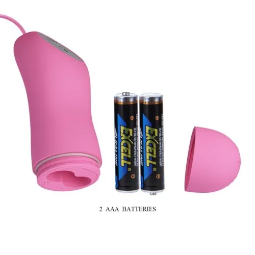 Nipple clamps with vibration and electric shock, pink | Pretty Love