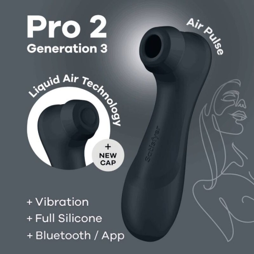 Pro 2 Generation 3 Schwarz Bluetooth & App | Satisfyer