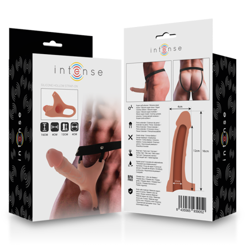 Hoher Strap On-Silikonverlängerer 16 X 3,5cm | Intense