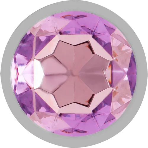 Anal Plug Made Of Aluminum With Purple Glass S – Intense