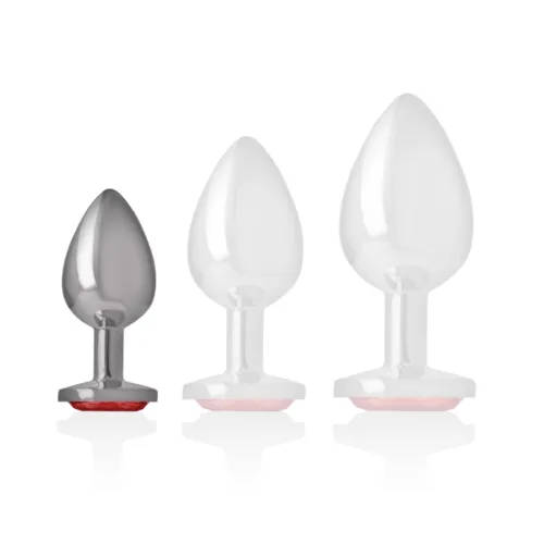 Aluminum Anal Plug With Red Glass S – Intense