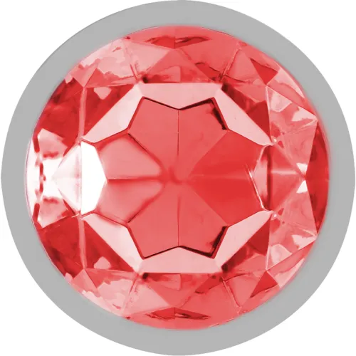 Aluminum Anal Plug With Red Glass L – Intense