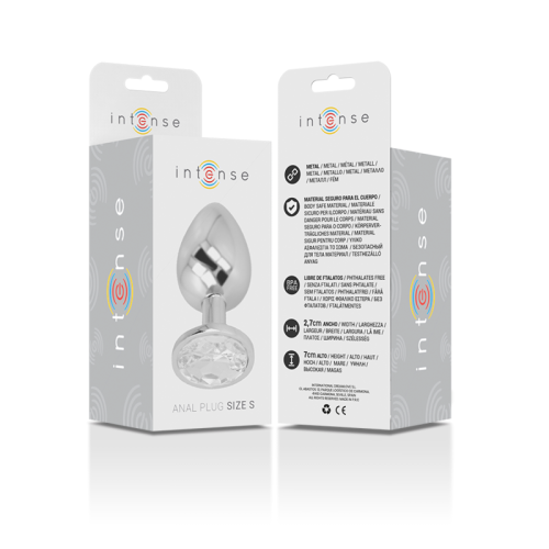 Aluminium Analstecker Mit Silbernem Glas Grösse S | Intense