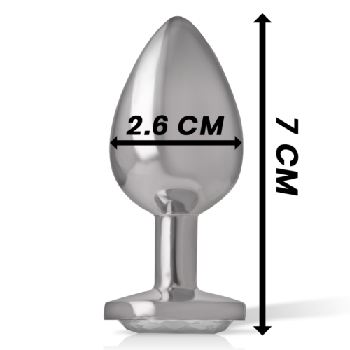 Aluminium Analstecker Mit Silbernem Glas Grösse S | Intense