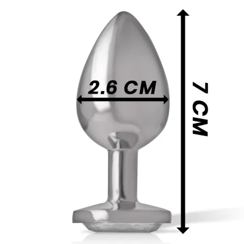 Aluminium Analstecker Mit Silbernem Glas S – Intense