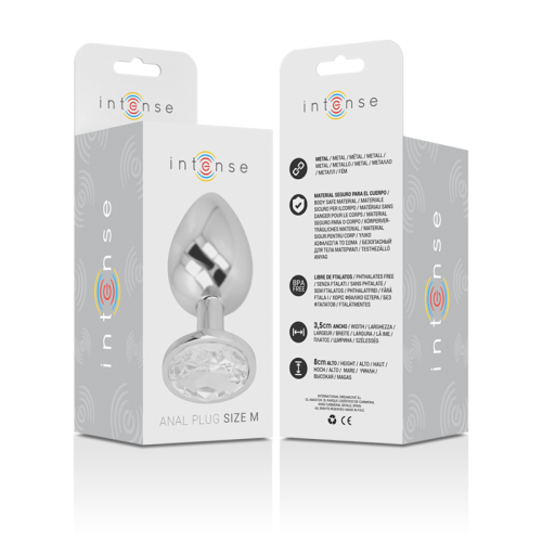 Aluminium Analplug Mit Silbernem Glas Grösse M | Intense